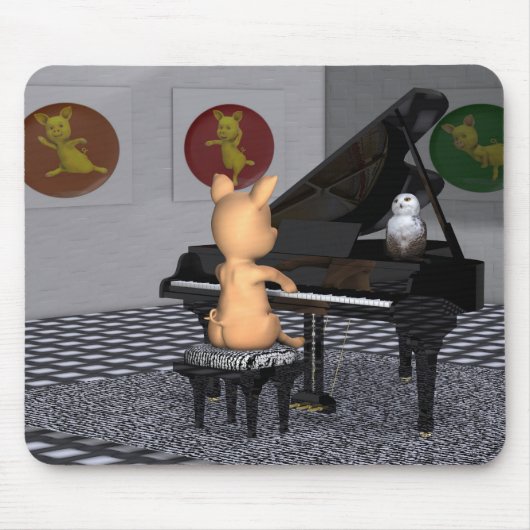 Pig Pplay Grand Piano Muismat (Voorkant)