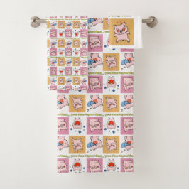 Pig Quote gezichten Bad Handdoek