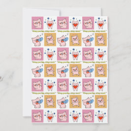 Pig Quote gezichten Kaart