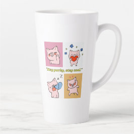 Pig Quote gezichten Latte Mok