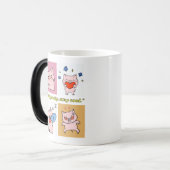 Pig Quote gezichten Magische Mok (Voorkant links)