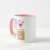 Pig Quote gezichten Mok (Voorkant links)