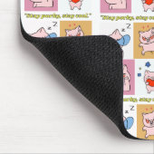 Pig Quote gezichten Muismat (Hoek)