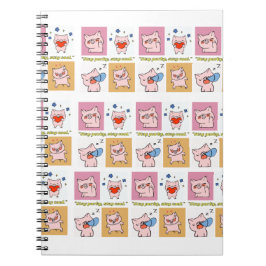 Pig Quote gezichten Notitieboek