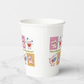 Pig Quote gezichten Papieren Bekers (Rechts)