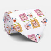 Pig Quote gezichten Stropdas (Opgerold)