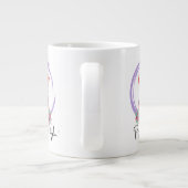 Pig Quote - Pig in stijl Grote Koffiekop (Achterkant)