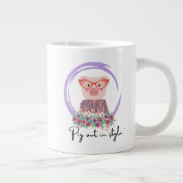 Pig Quote - Pig in stijl Grote Koffiekop