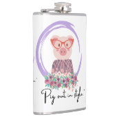 Pig Quote - Pig in stijl Heupfles (Rechts)