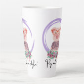 Pig Quote - Pig in stijl Latte Mok (Voorkant)