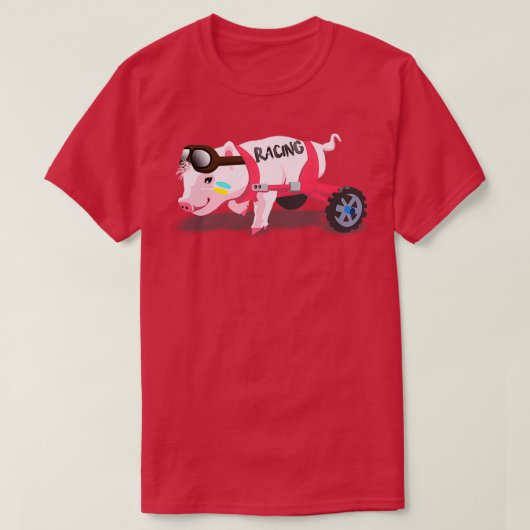 Pig Racing T-shirt (Design voorkant)