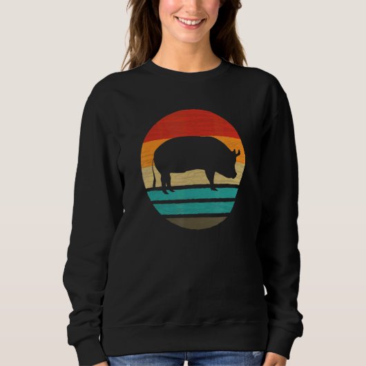 Pig Retro Stijl 1 Trui (Voorkant)