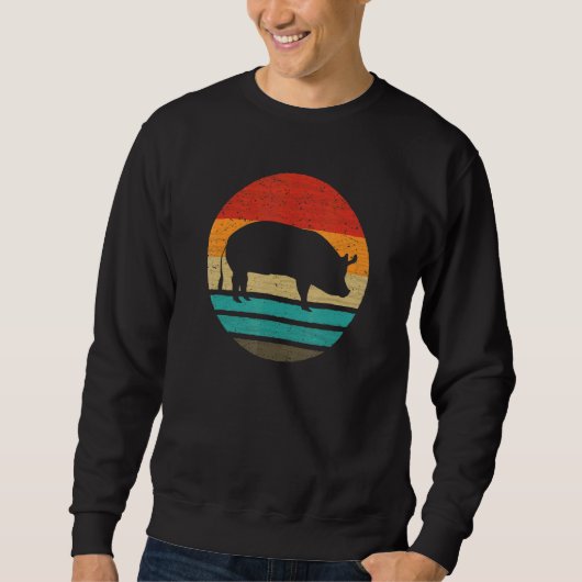 Pig Retro Stijl Trui (Voorkant)