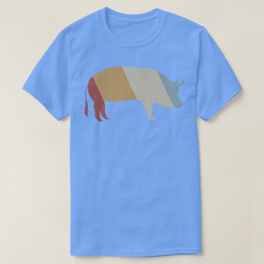 Pig Retro Style  Premium T-shirt (Design voorkant)