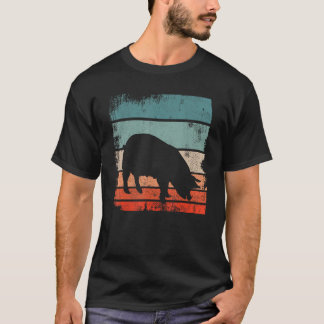 Pig Retro  Zonsondergang Varkens Zeug Liefhebber E T-shirt