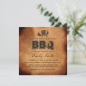  Pig Roast Baby shower BBQ Party Kaart (Staand voorkant)