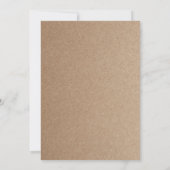 Pig Roast BBQ Birthday Party Rustic Kraft Kaart (Achterkant)