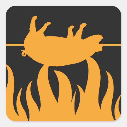 Pig Roast BBQ Sticker (Voorkant)