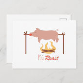 Pig Roast Briefkaart (Voorkant / Achterkant)