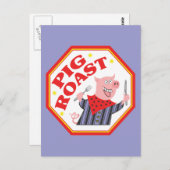 Pig Roast Briefkaart (Voorkant / Achterkant)