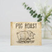 Pig Roast Briefkaart (Staand voorkant)