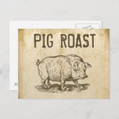 Pig Roast Briefkaart (Voorkant / Achterkant)