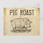 Pig Roast Briefkaart (Voorkant)