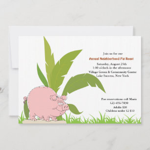 Pig Roast Invitation Kaart
