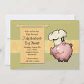 Pig Roast Invitation Kaart (Voorkant)