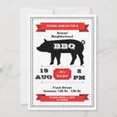 Pig Roast Invitation Kaart (Voorkant)