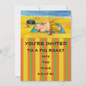 Pig Roast Invitation Kaart (Voorkant)