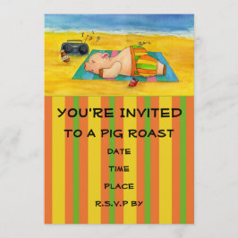 Pig Roast Invitation Kaart