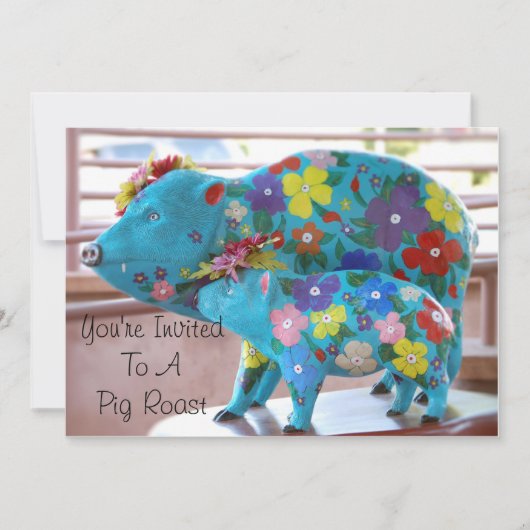 Pig Roast Invitation Kaart (Voorkant)