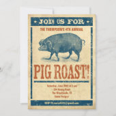 Pig Roast Invitations Kaart (Voorkant)
