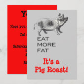 Pig Roast Kaart (Voorkant / Achterkant)