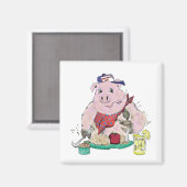 Pig Roast Magneet (Voorkant / Achterkant)