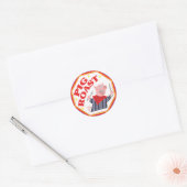 Pig Roast Ronde Sticker (Envelop)