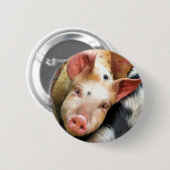 PIG RONDE BUTTON 5,7 CM (Voorkant /achterkant)