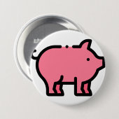Pig Ronde Button 7,6 Cm (Voorkant /achterkant)