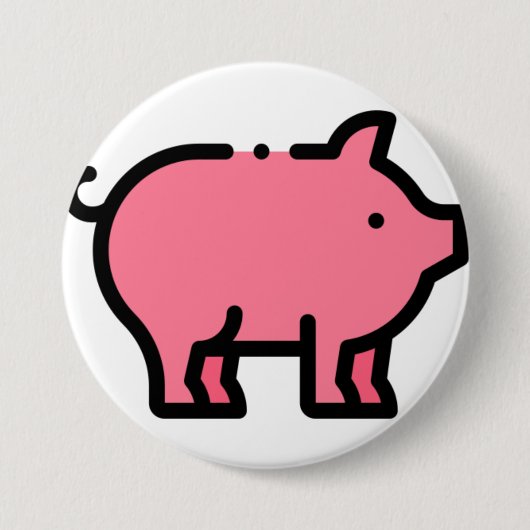 Pig Ronde Button 7,6 Cm (Voorkant)