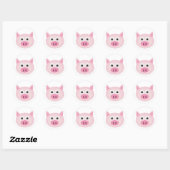 Pig Ronde Sticker (Vel)