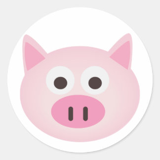 Pig Ronde Sticker