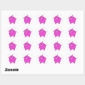 Pig Ronde Sticker (Vel)