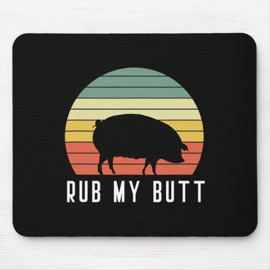 Pig Rub My Butt Pit Master BBQ Pork Bycon Grill By Muismat (Voorkant)