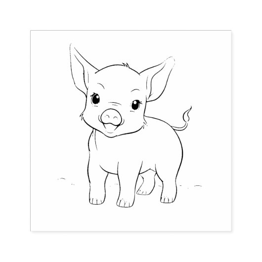 Pig Rubberstempel (Afrduk)