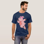 Pig Runner Running Sports T-shirt (Voorkant volledig)