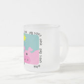 Pig Says Oink T-shirts en Gifts Matglas Koffiemok (Voorkant rechts)