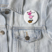 Pig Says Oink T-shirts en Gifts Ronde Button 5,7 Cm (In situ)