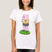 Pig Secretary Note T-shirt (Voorkant)