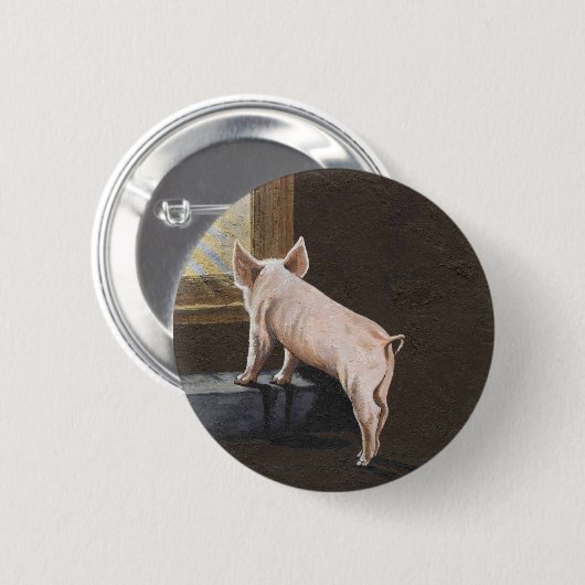 Pig Shadow Ronde Button 5,7 Cm (Voorkant /achterkant)
